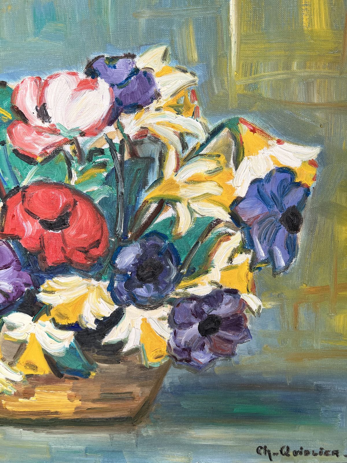 Flowers, Oil On Canvas Painting photo 334.0