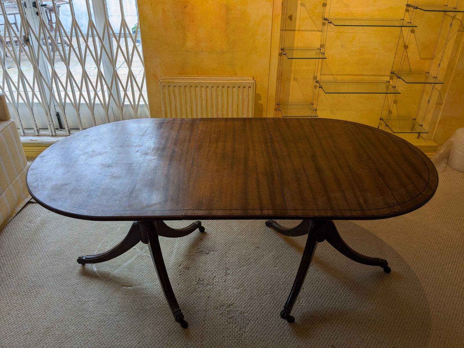 George IV Mahogany Expandable Table & 6 Chairs photo furniture