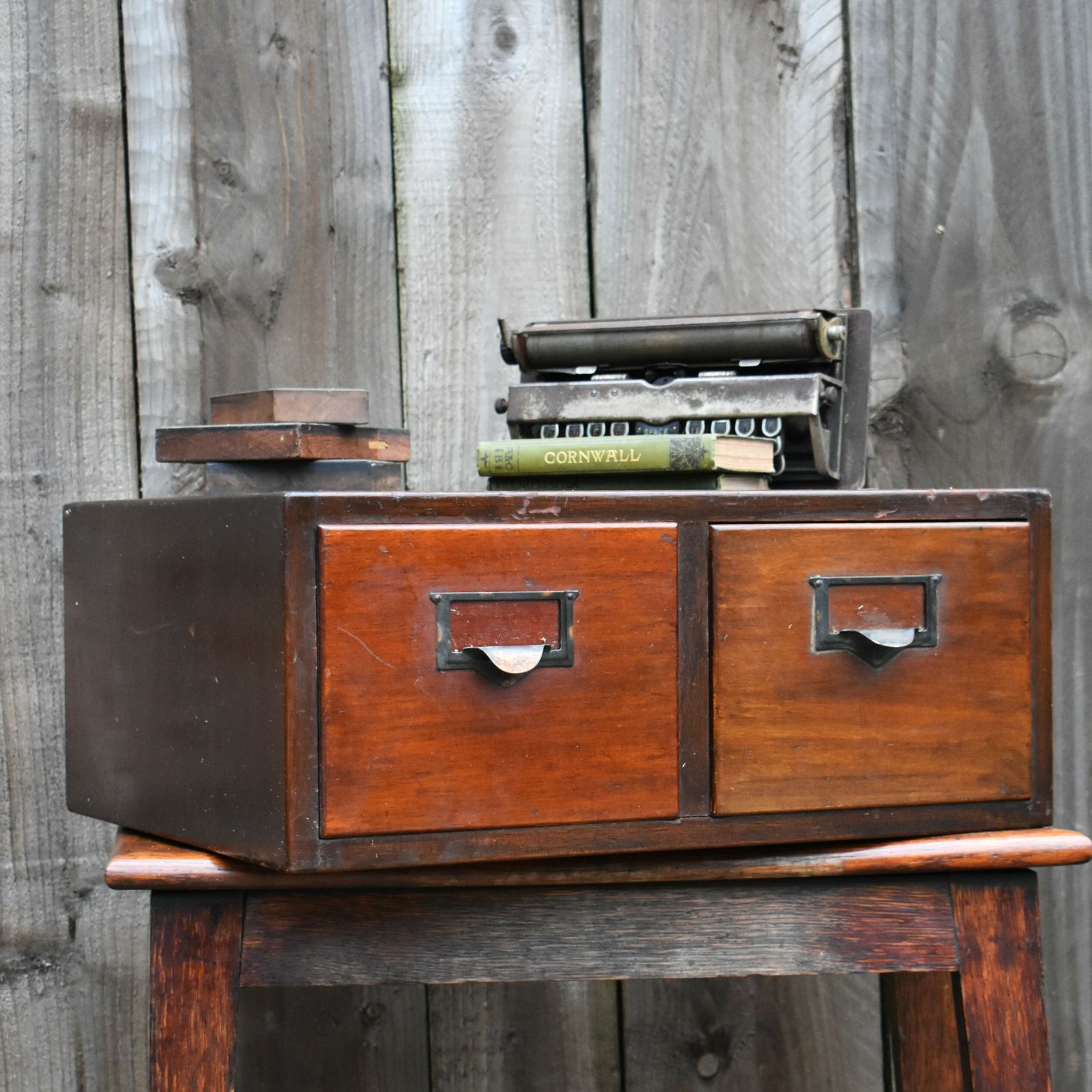 Antique Globe Wernicke Mahogany Filing Index Bank Of Drawers Library Cabinet photo buy