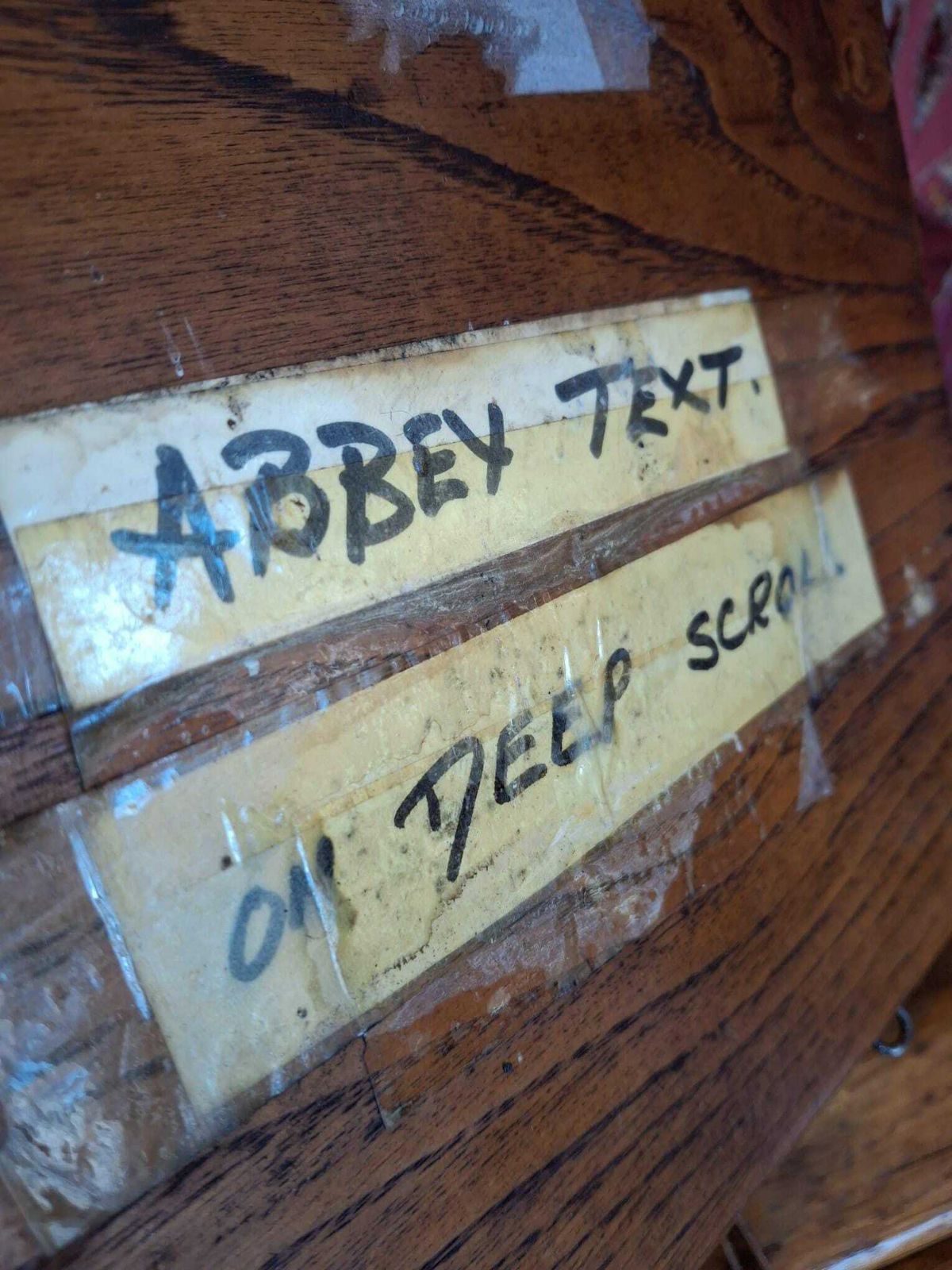 1950s Hand Carved Sign Makers 'Tresco' Samples In Oak. photo for sale