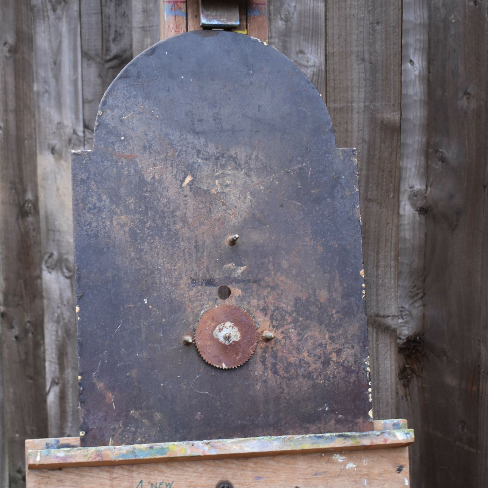 Antique Georgian Richard Snow Salvage Hand Painted Enamel Grandfather Clock Face photo buy