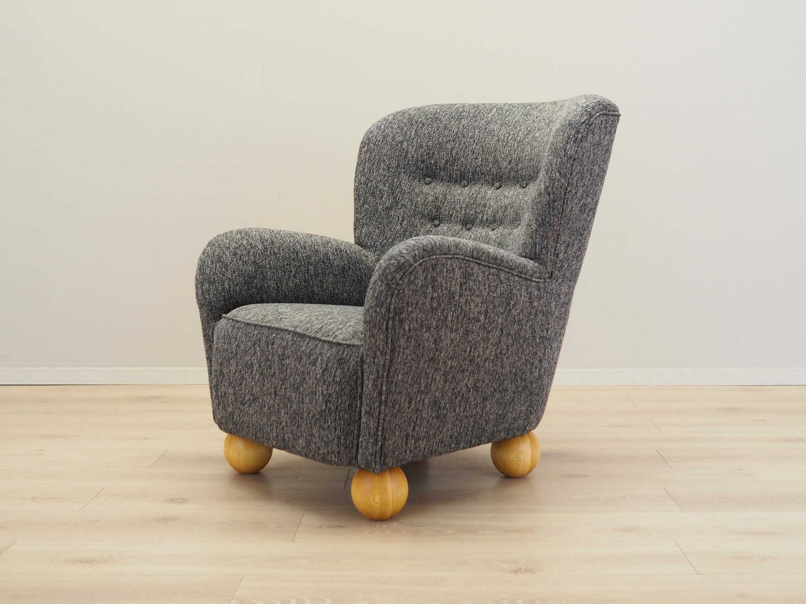 Grey Armchair, Scandinavian Design, Production: Denmark photo for sale