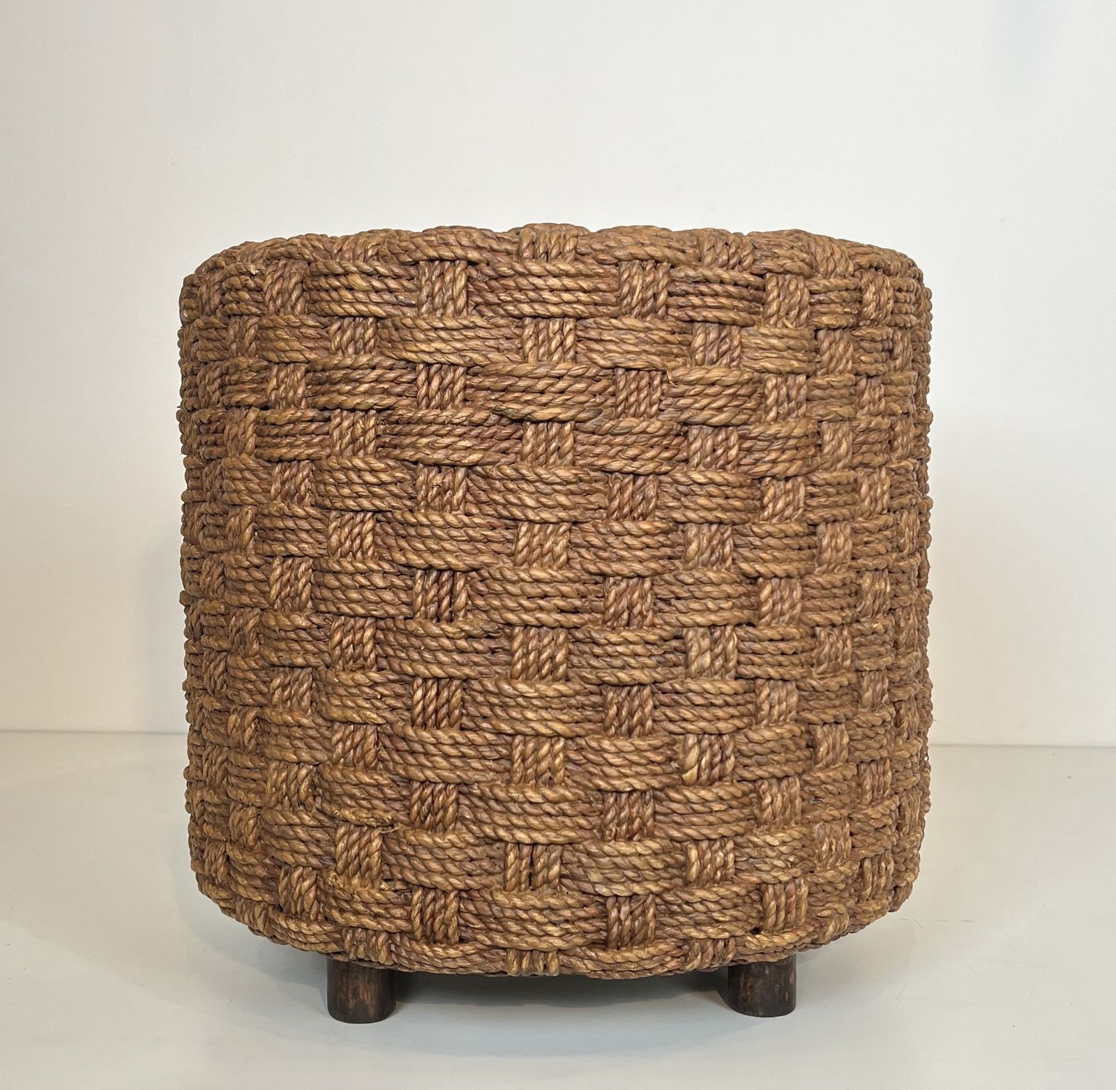 Pair Of Rope Stools In The Style Of Audoux Minet photo 1650.0