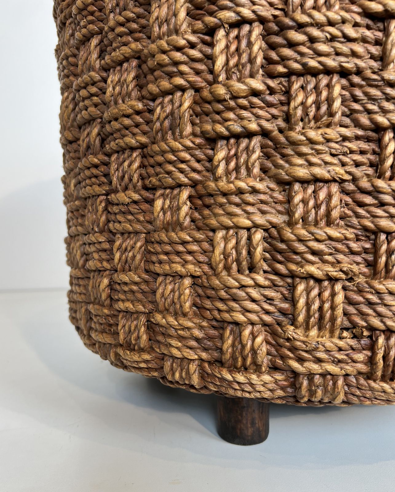 photo buy Pair Of Rope Stools In The Style Of Audoux Minet