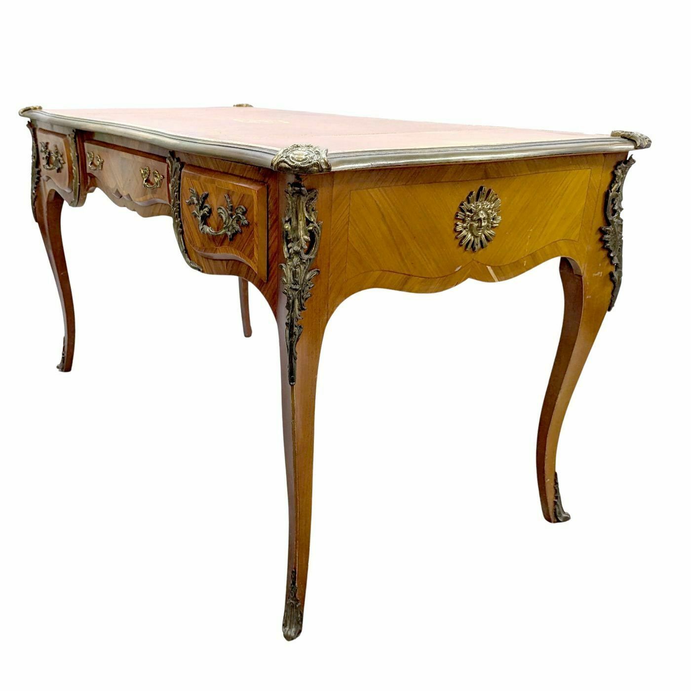 Small Louis XV Style Ladies' Desk With Leather Top photo for sale