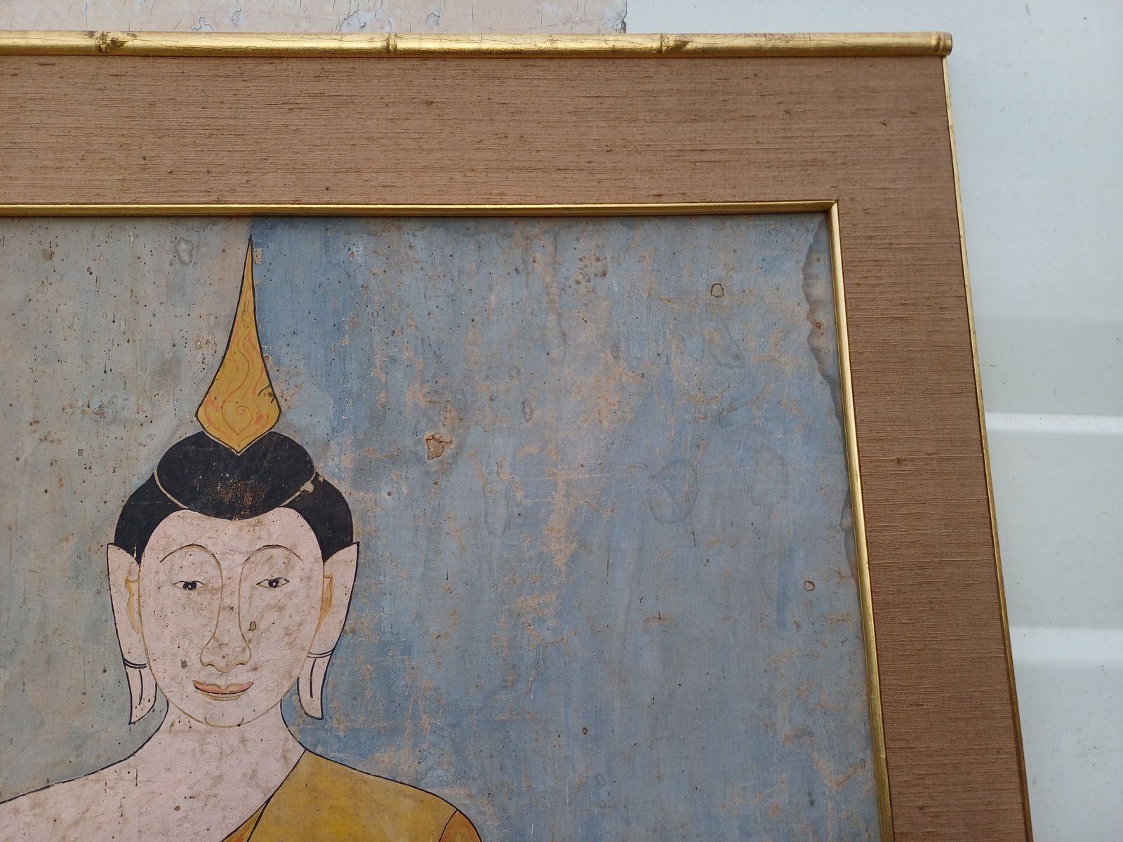 Silk Painting 19th Buddha Thailand photo 507.0