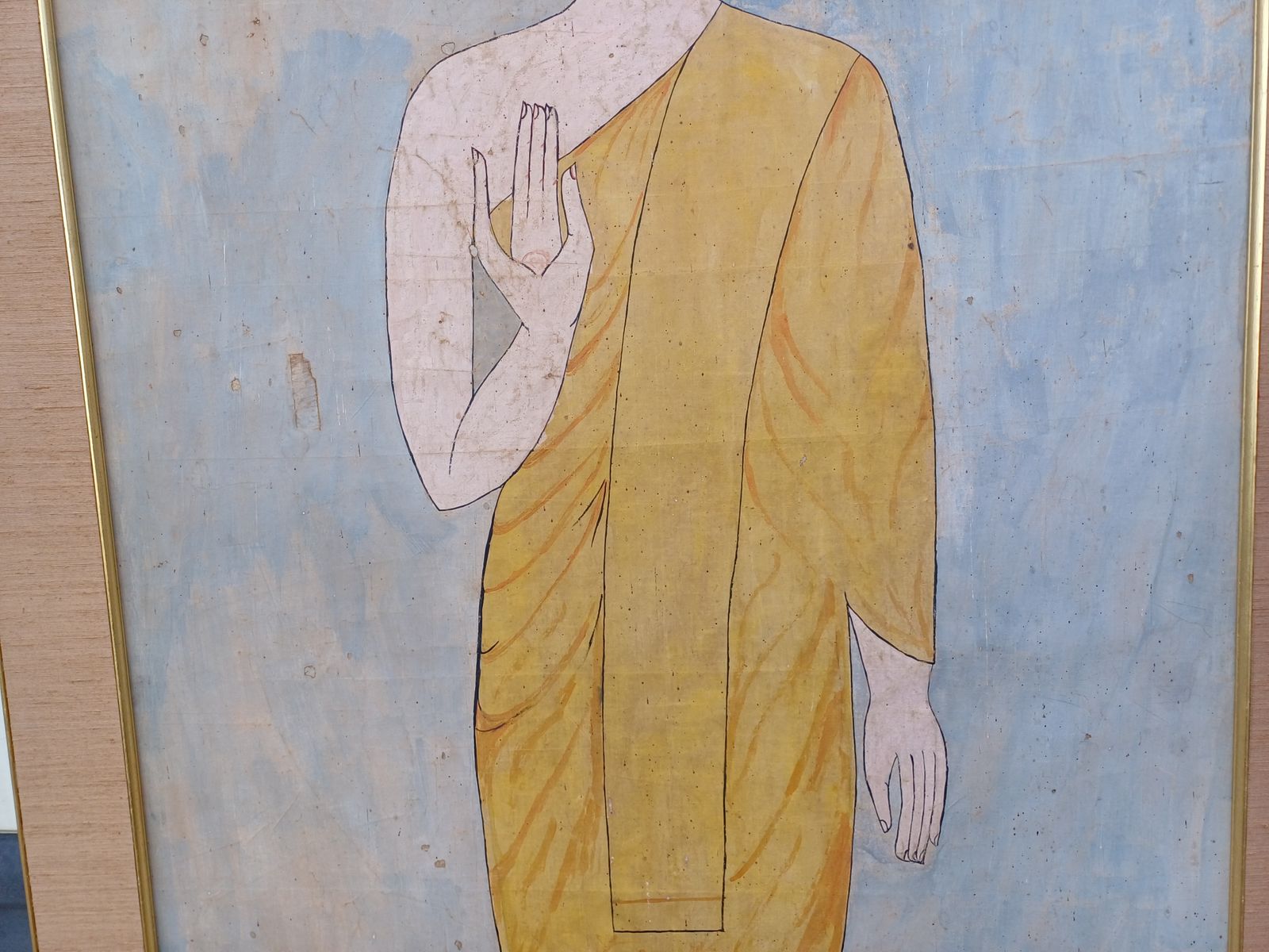 Art Silk Painting 19th Buddha Thailand photo