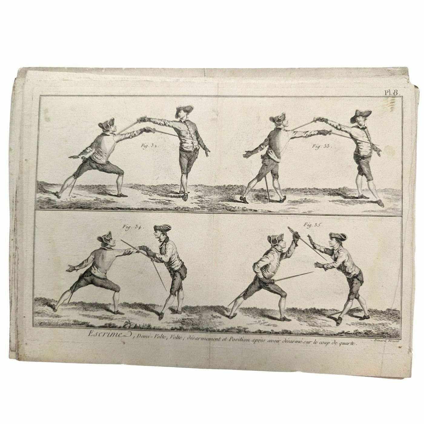 Engraving On Fencing From The 18th Century photo 1505.0