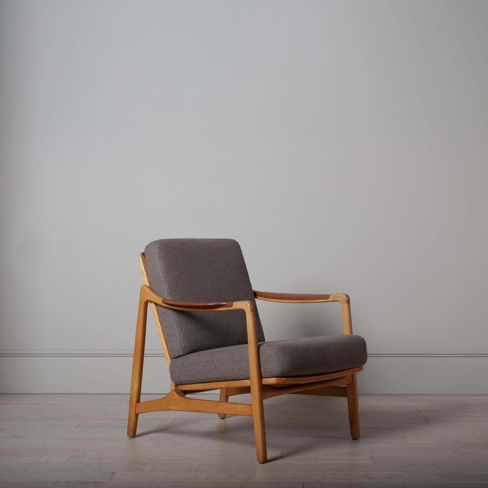 Danish Midcentury Modernist Lounge Chair, Tove & Edvard Kindt Larsen, Reupholstered