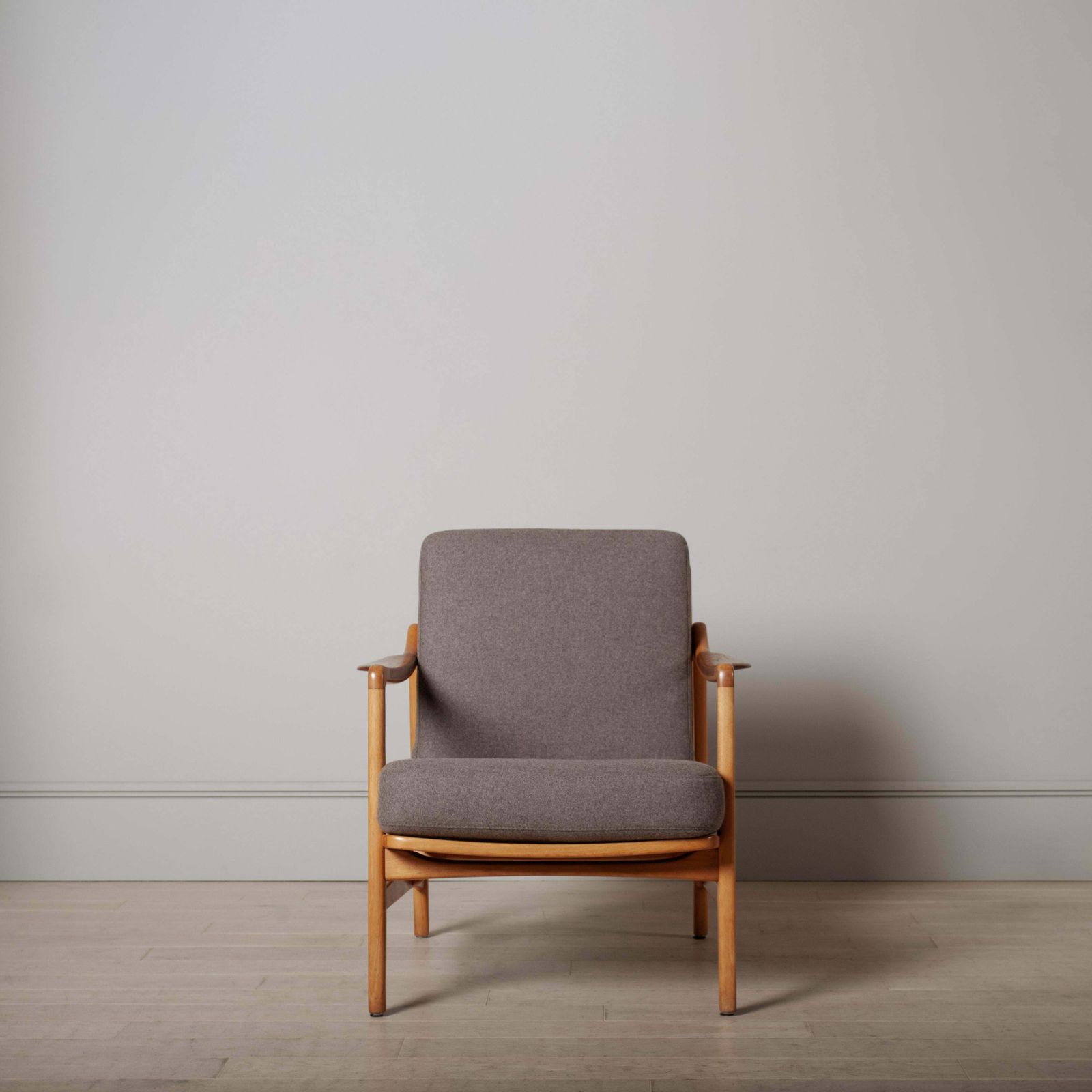 Danish Midcentury Modernist Lounge Chair, Tove & Edvard Kindt Larsen, Reupholstered photo Furniture