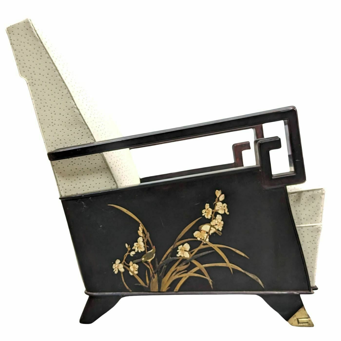 Pair Of 1940s Armchairs In An Asian Style photo vinterior