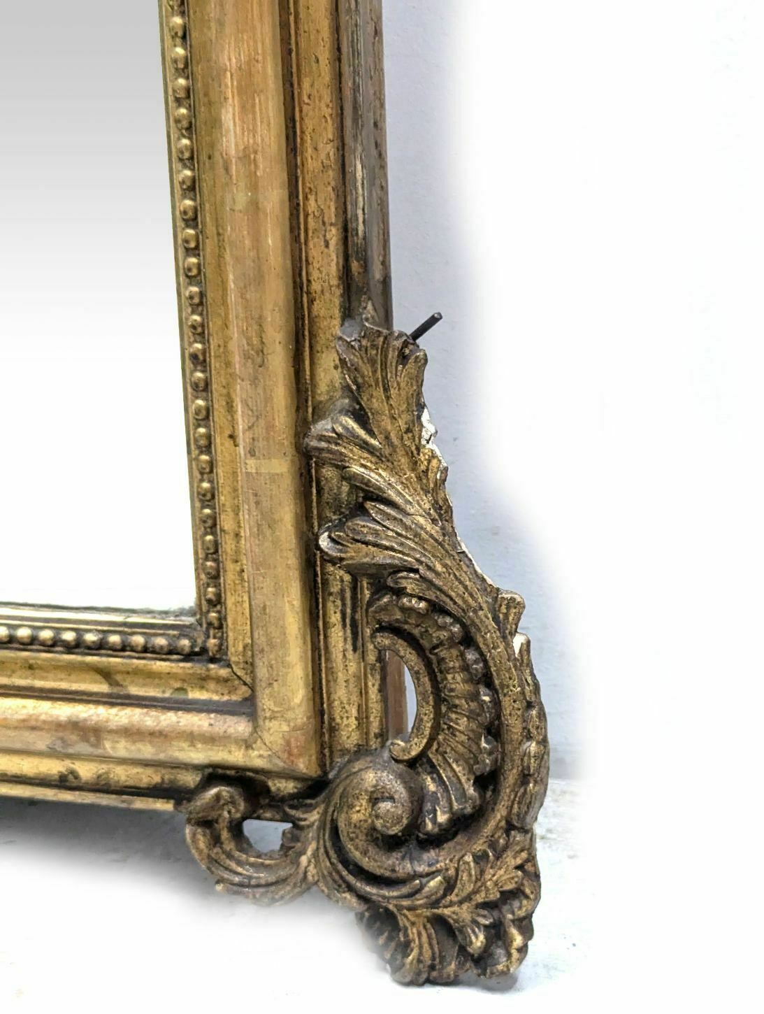 Louis XV Style Gilded Stucco Mirror With Beveled Glass 1900 photo 1297.0