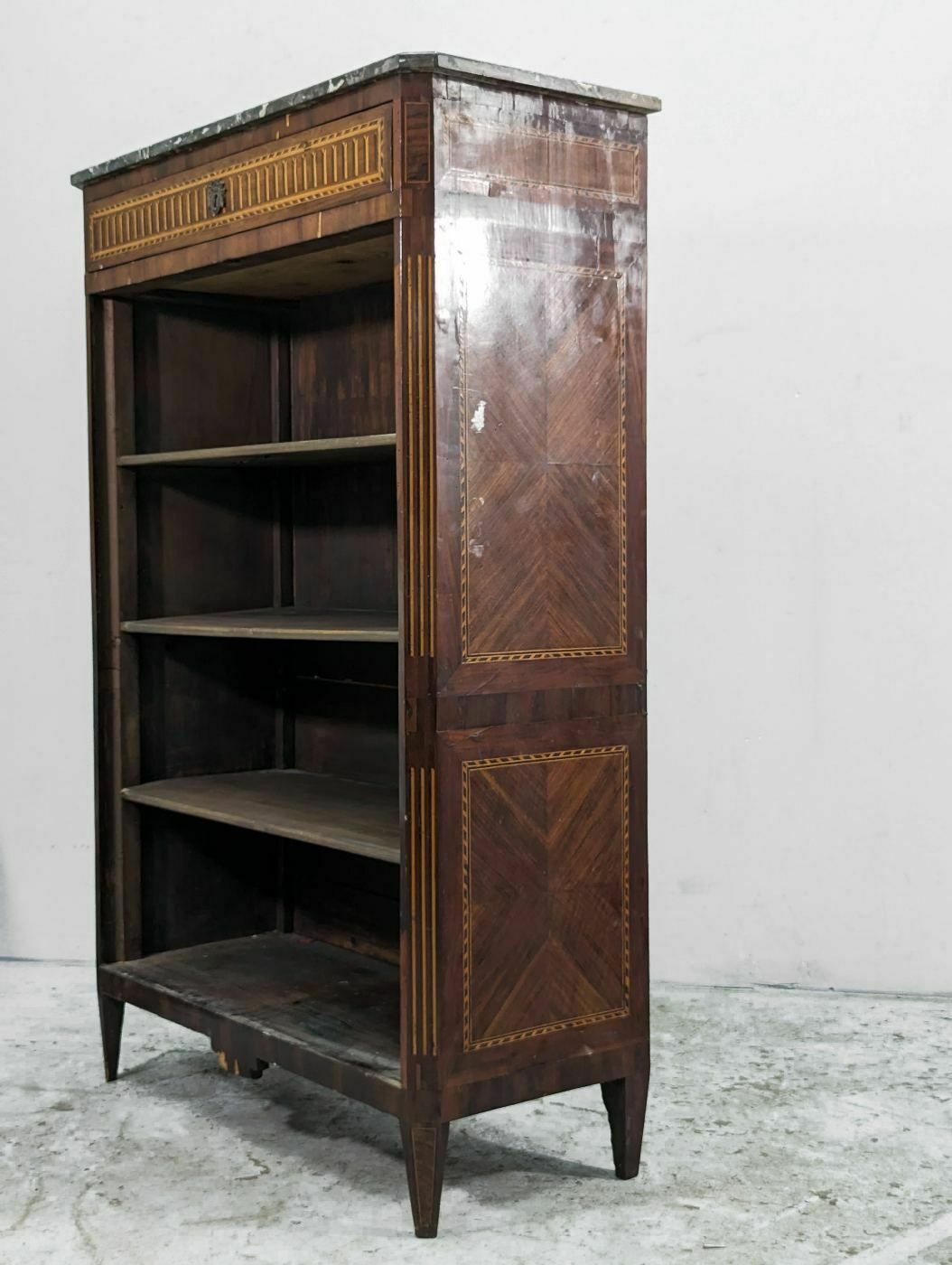 Louis XVI Marquetry Glass Bookcase photo 1244.0