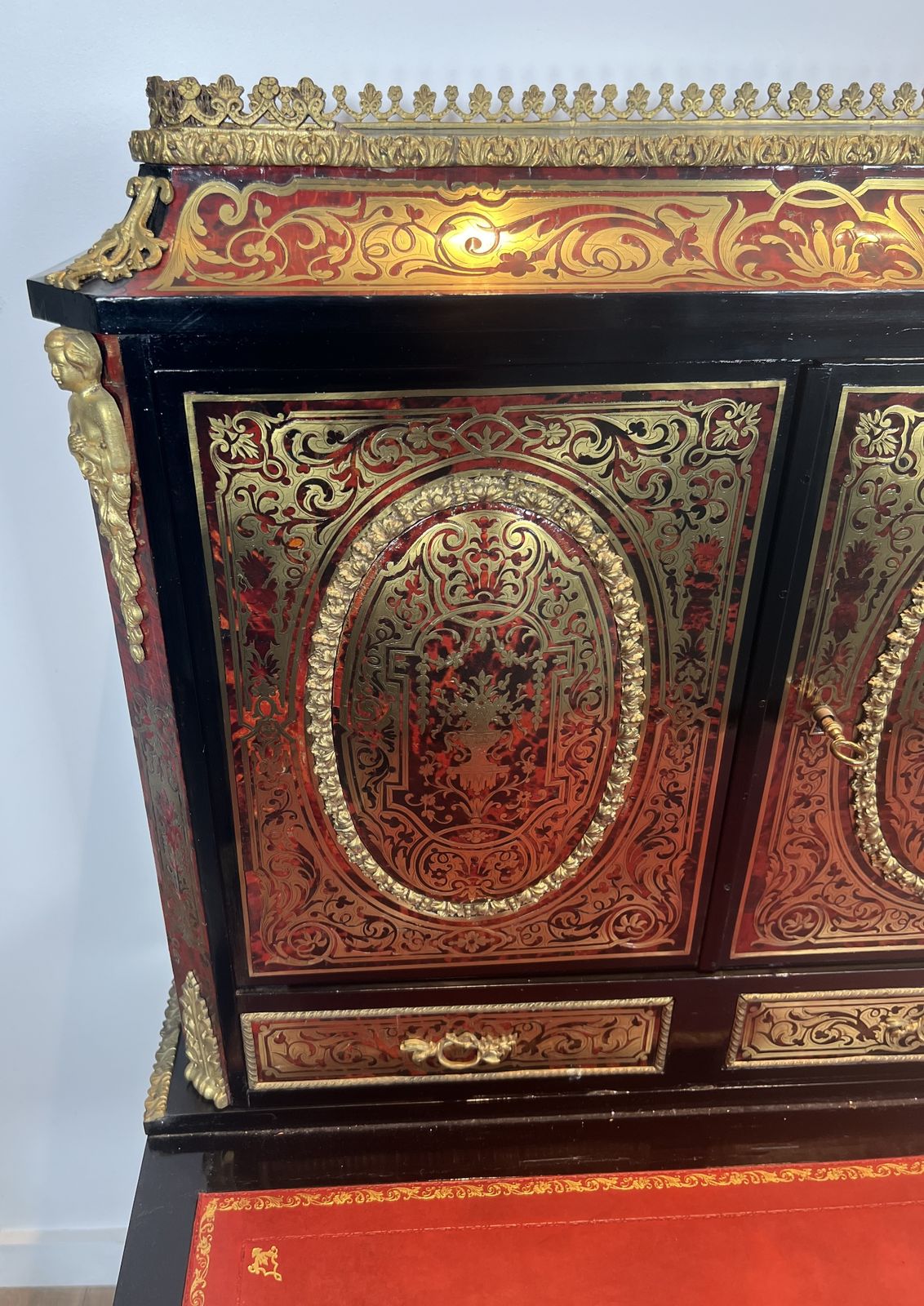 Bonheur Du Jour Desk In Boulle Marquetry From The Napoleon III Period photo buy