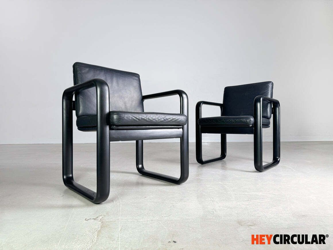 Set Of 2 Hombre Armchairs Rosenthal Chair Burkhard Vogtherr 1970s photo furniture