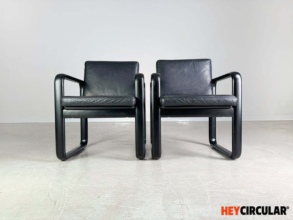Set Van 2 Hombre Fauteuils – Rosenthal, Ontwerp Burkhard Vogtherr, Ca. Jaren 1970 photo for sale