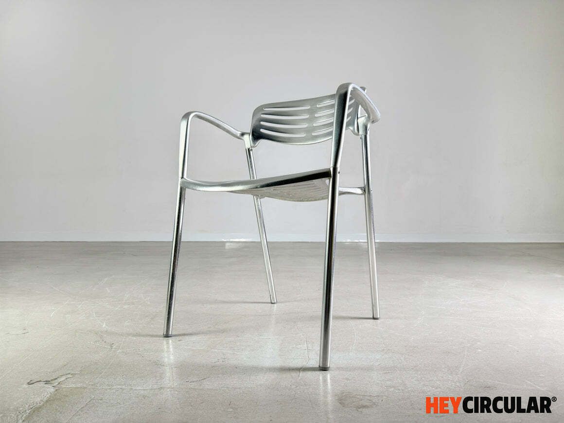 Set Of 4 Toledo Chairs Amat 3 Jorge Pensi Aluminum Design Garden Chair photo Garden Furniture