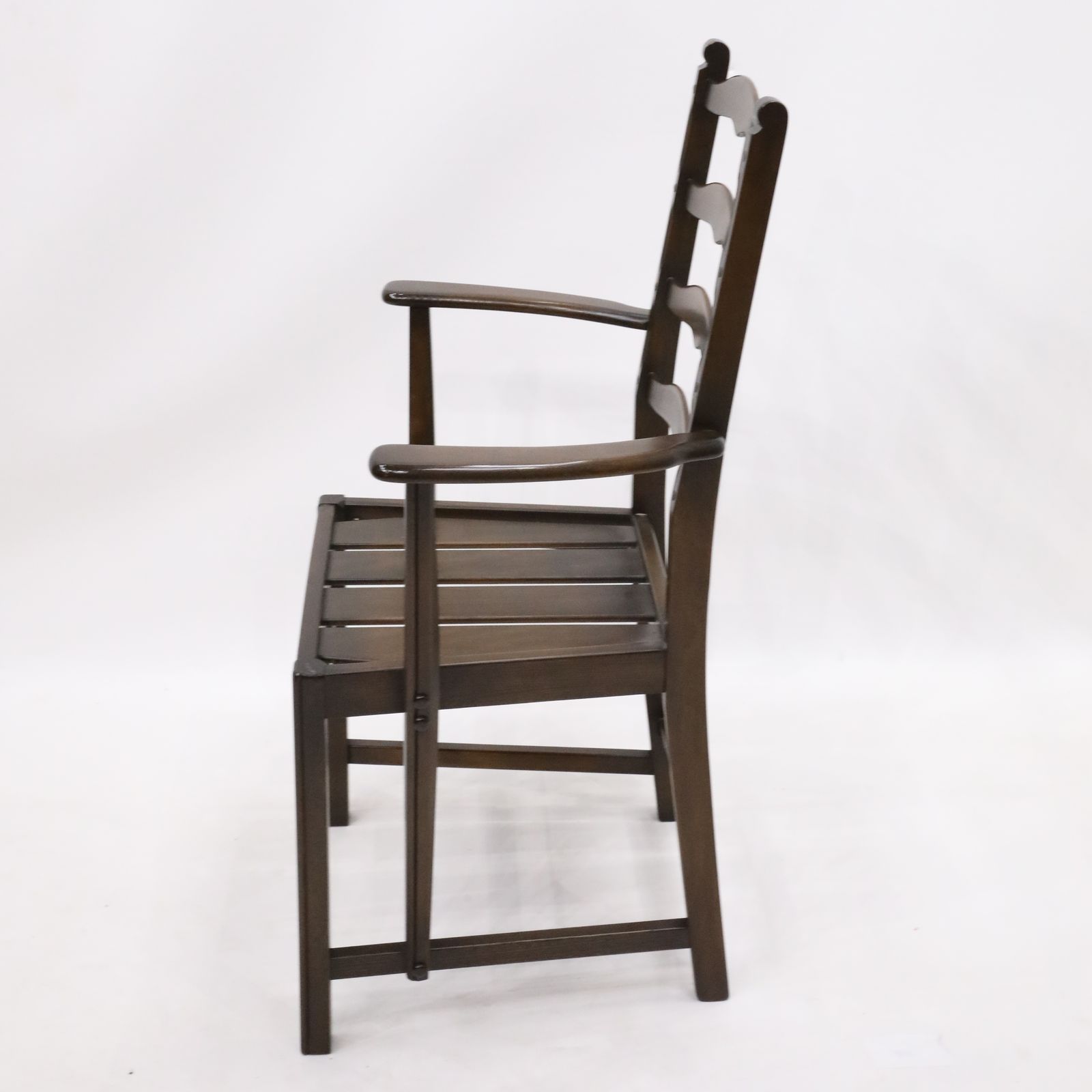 6 Ercol Ladderback Dining Chairs In Dark Finish Free Nationwide Delivery* photo 487.0