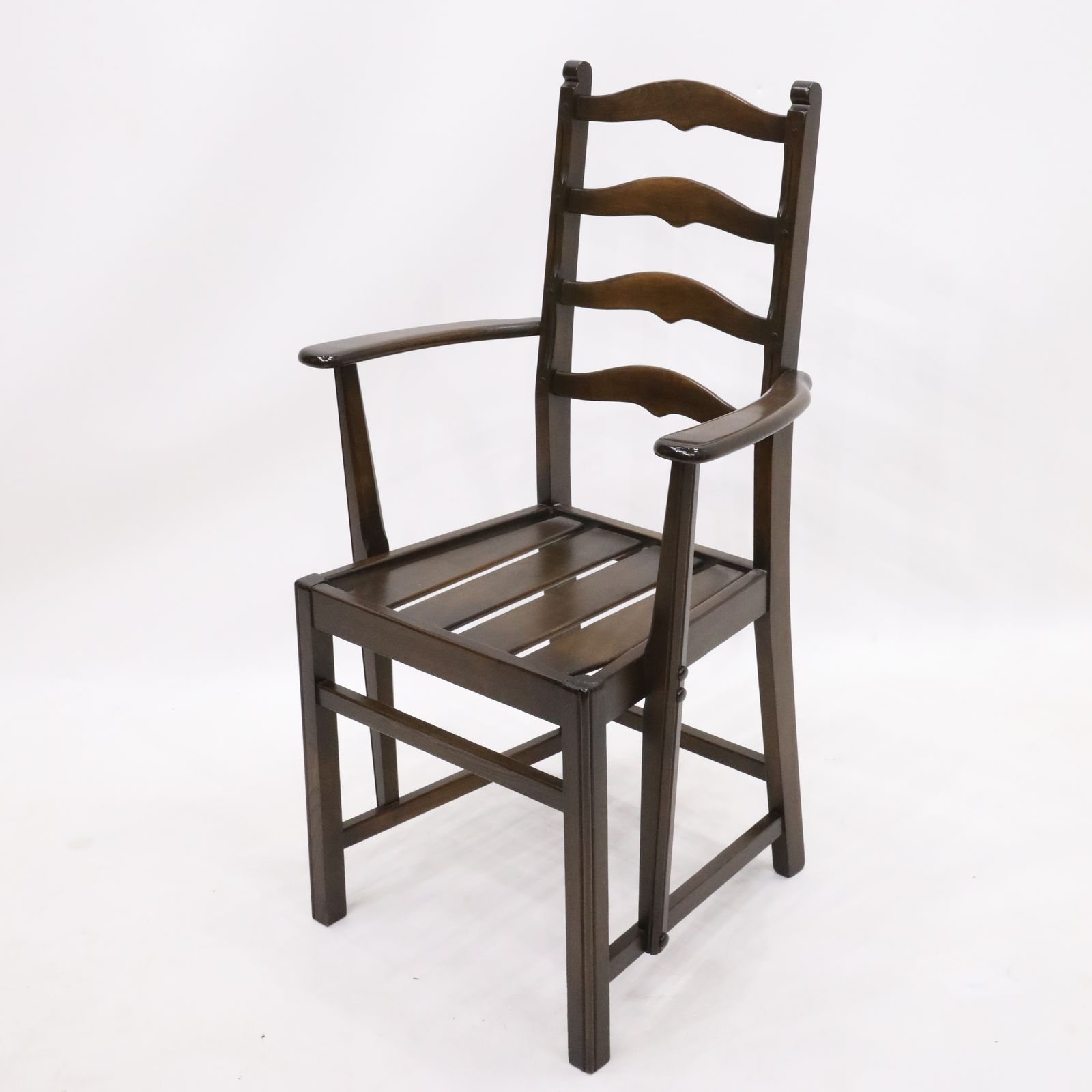 photo furniture 6 Ercol Ladderback Dining Chairs In Dark Finish Free Nationwide Delivery*