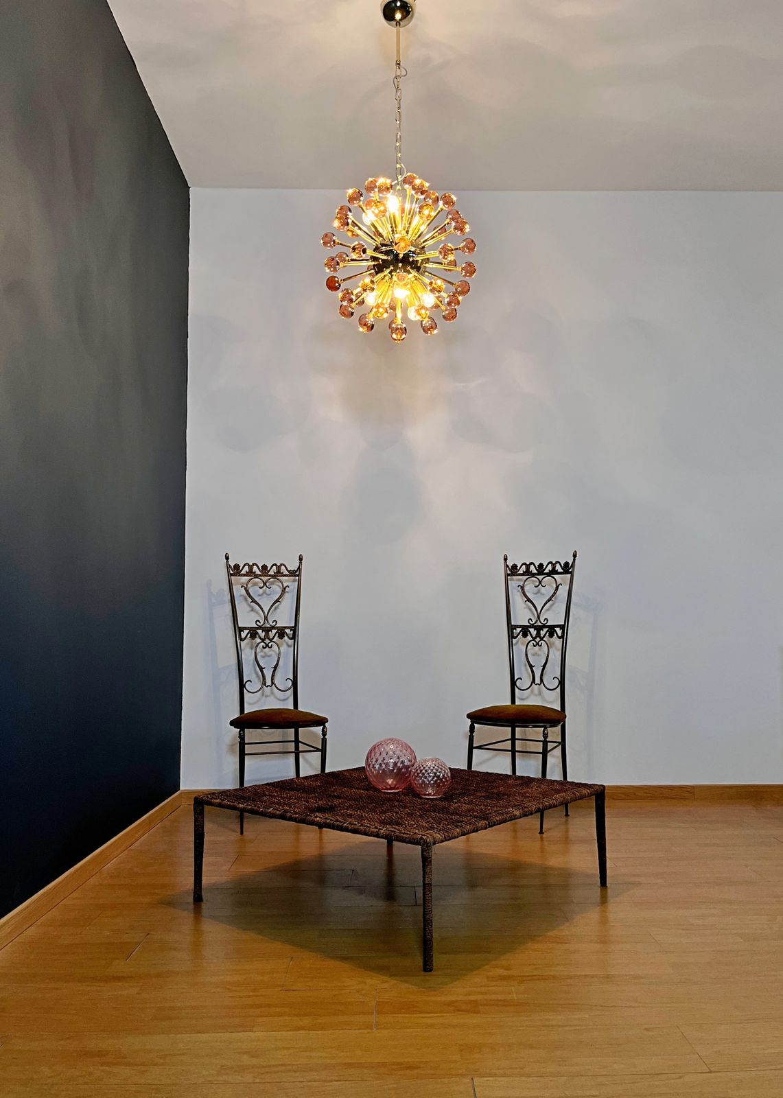 Spectacular Murano Pink Glass Sputnik Chandelier   51 Glasses photo buy