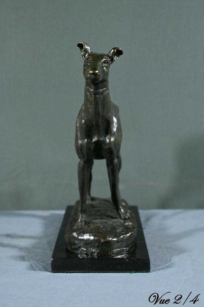 photo vintage Bronze “The Greyhound”, Signed E.Frémiet – Late 19th Century