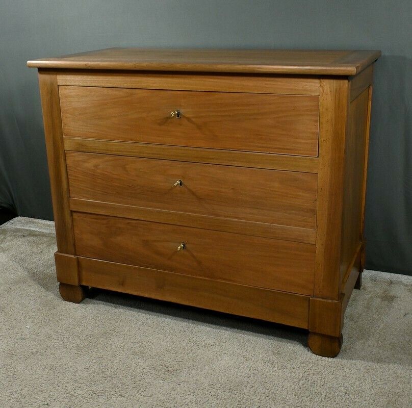 Walnut Chest Of Drawers, Restoration Style – Late 19th Century photo for sale