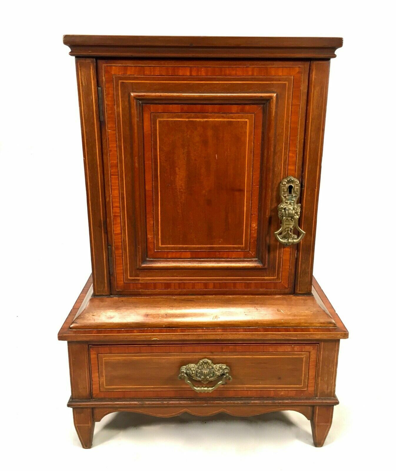 Antique Miniature 19th Century Wooden Display Cabinet   Apprentice Furniture photo furniture
