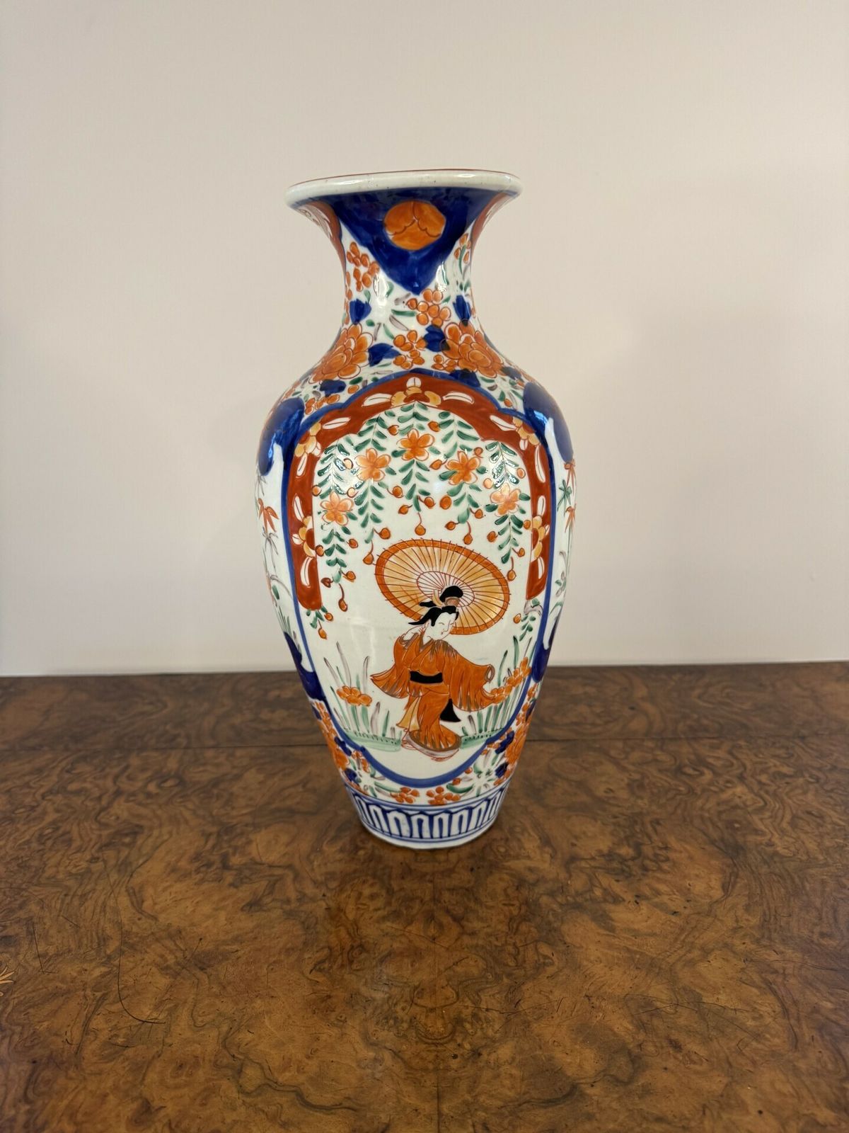 Outstanding Quality Large Pair Of Antique Japanese Imari Vases photo Home Decor