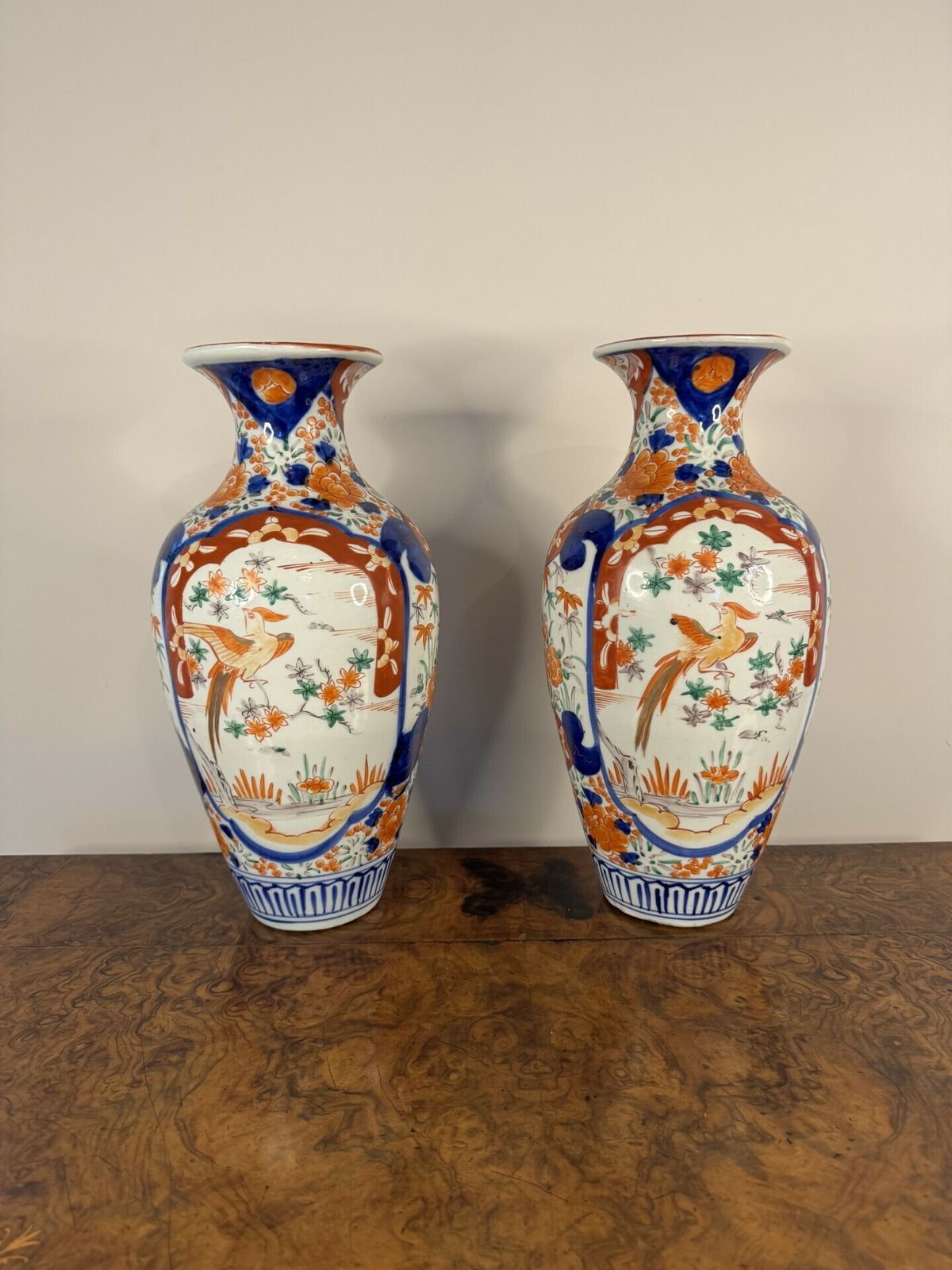 Outstanding Quality Large Pair Of Antique Japanese Imari Vases photo buy