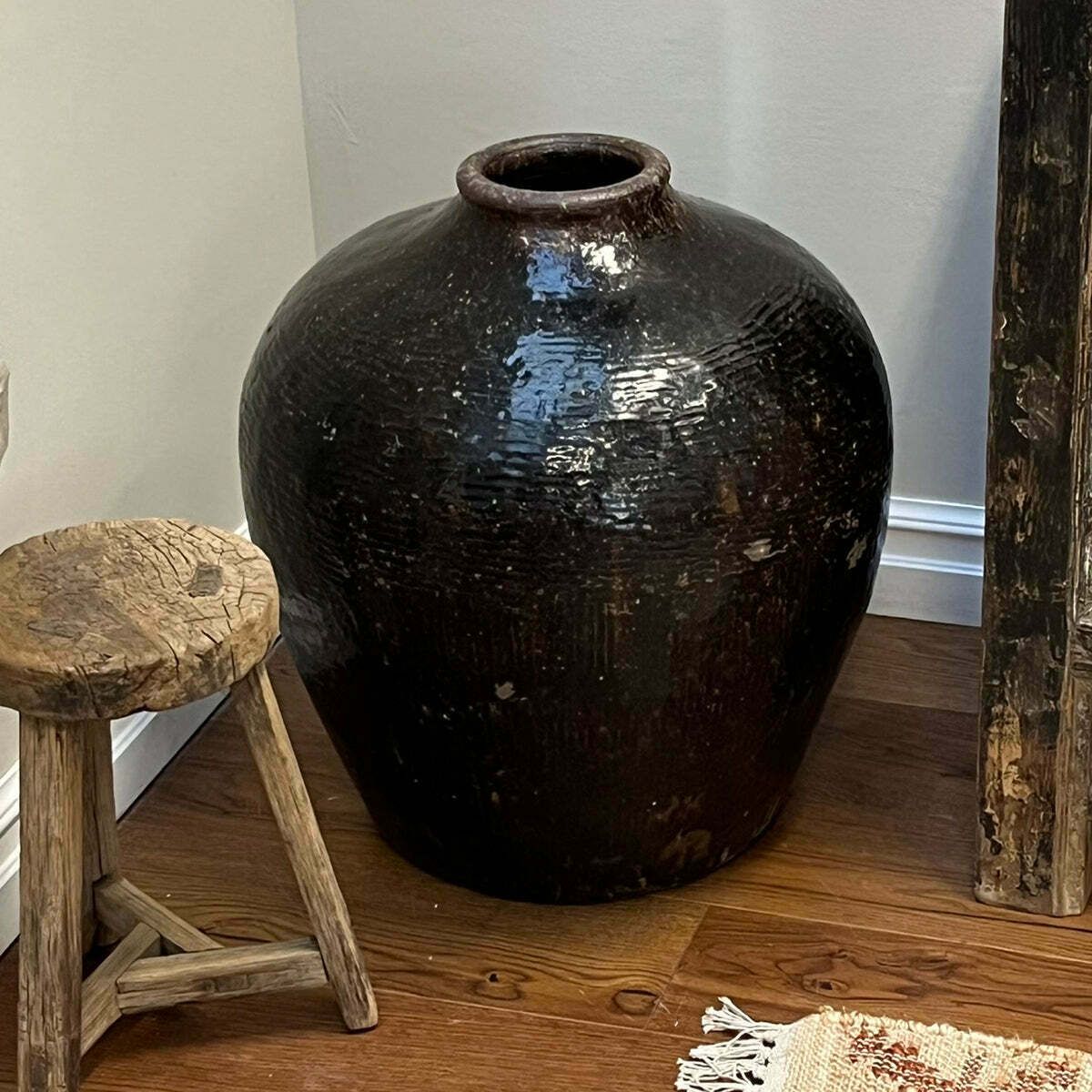 Large Vintage Stoneware Jar, 1920s photo furniture