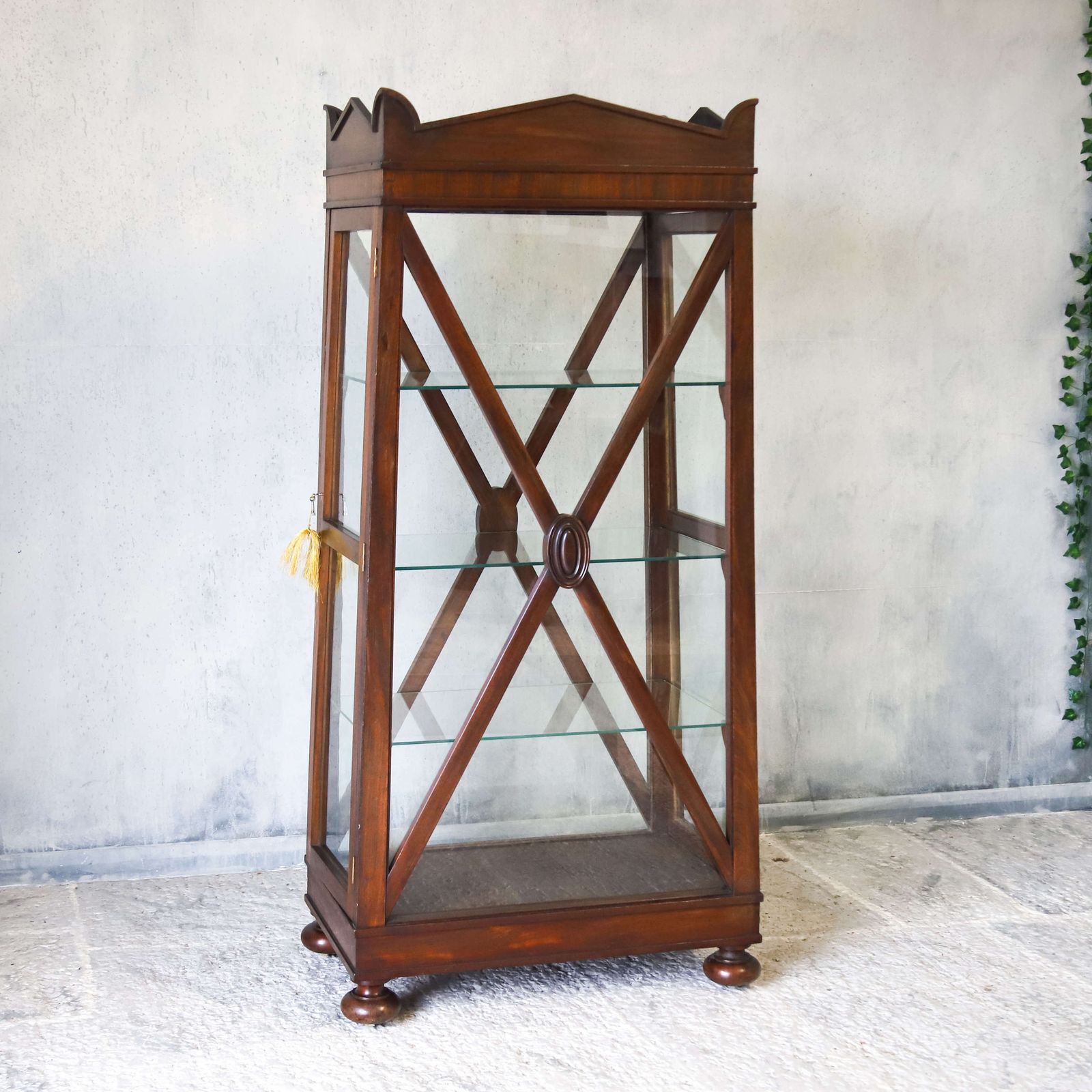 Mid Century Mahogany Display Cabinet In The William IV Style photo Furniture