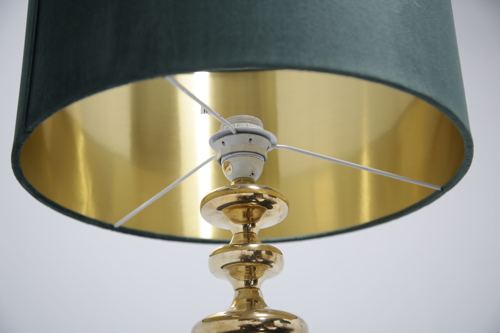 Lighting Vintage Pair Of Swedish Brass Table Lamps, 1960s. photo