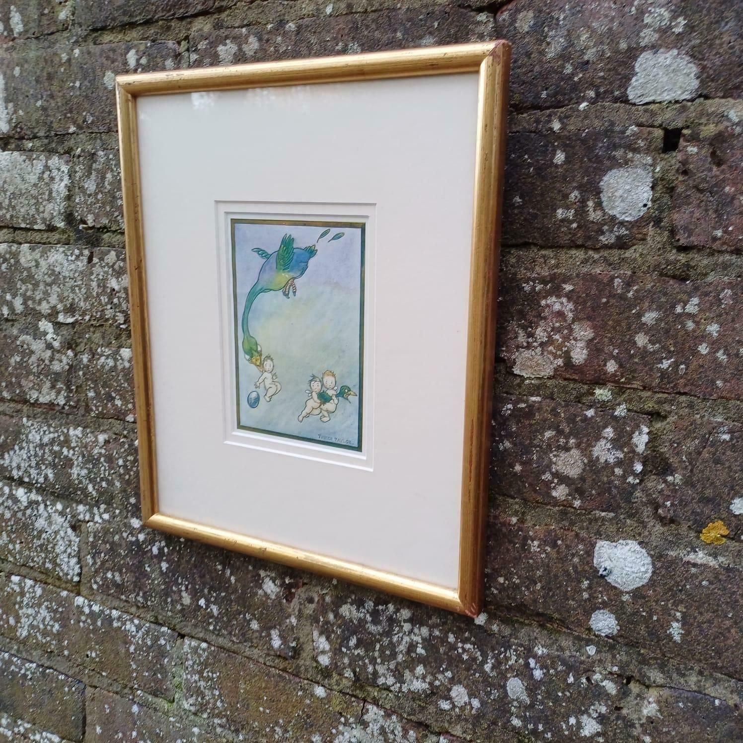 Nursery Prints X 2 Of Uzz, Fuzz, Buzz By Tinker Taylor   Babes On Adventure 1920s Book Illustrations   Framed Glazed Prints X 2 photo vinterior