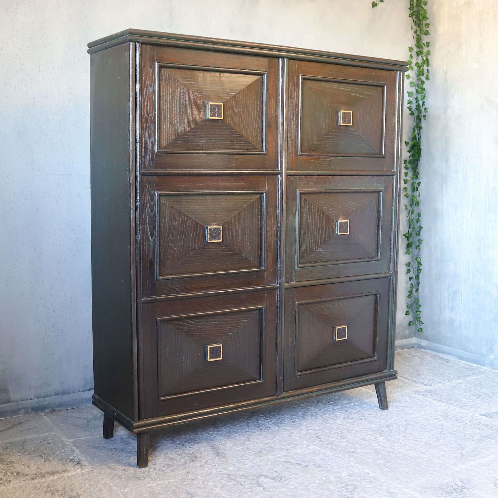 French 1940s Art Deco Style Oak Armoire photo 2550.0