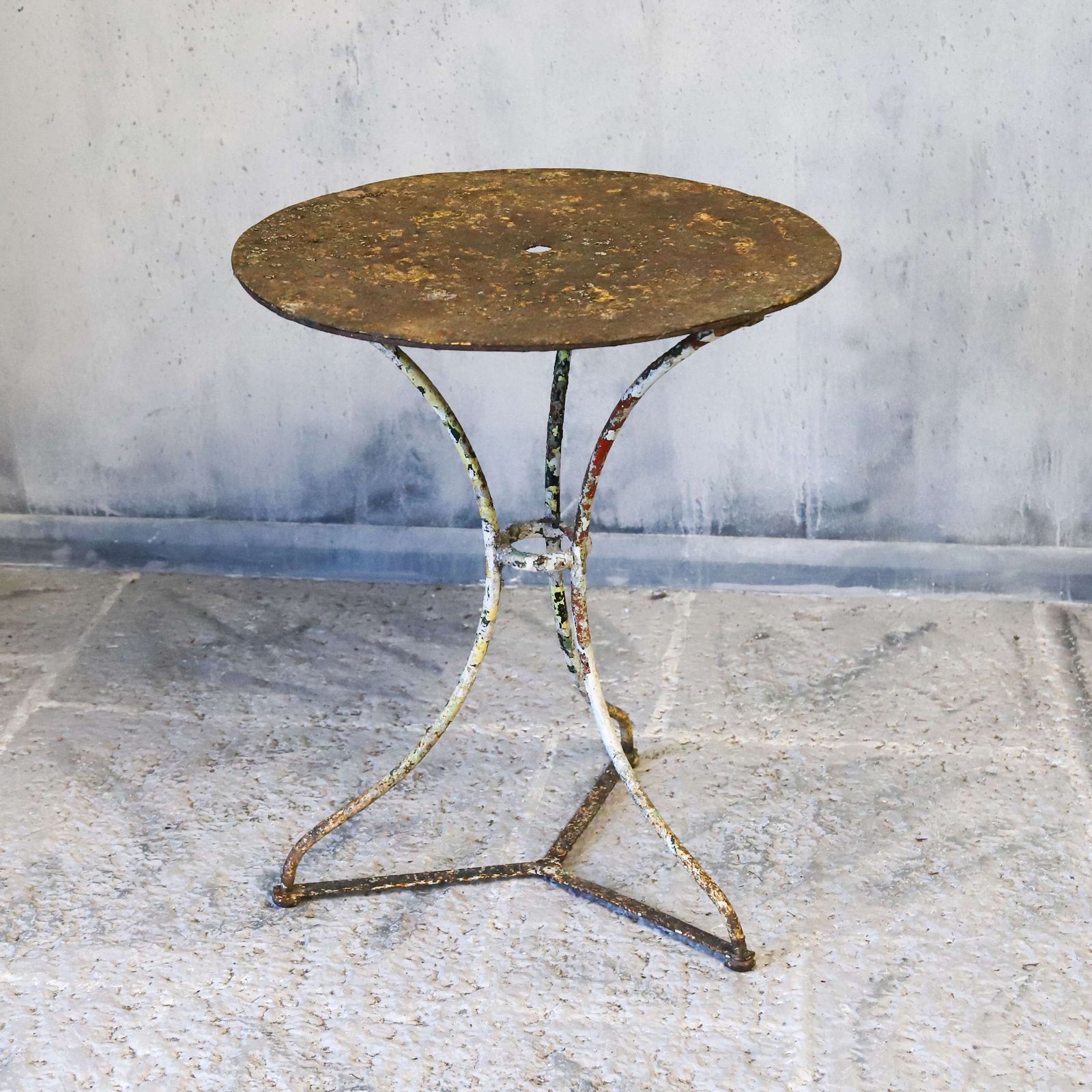 Antique French Iron Café/Bistro Table Circa 1900 photo furniture