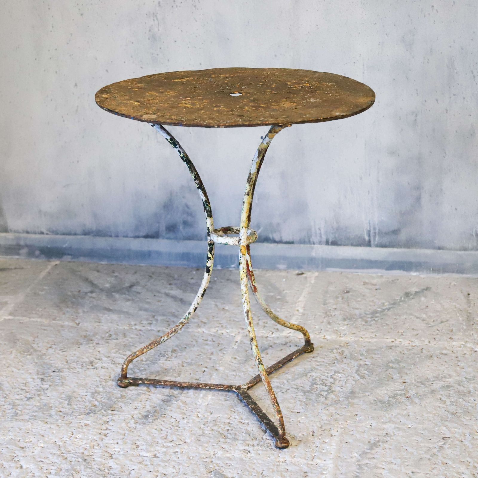 Antique French Iron Café/Bistro Table Circa 1900 photo buy