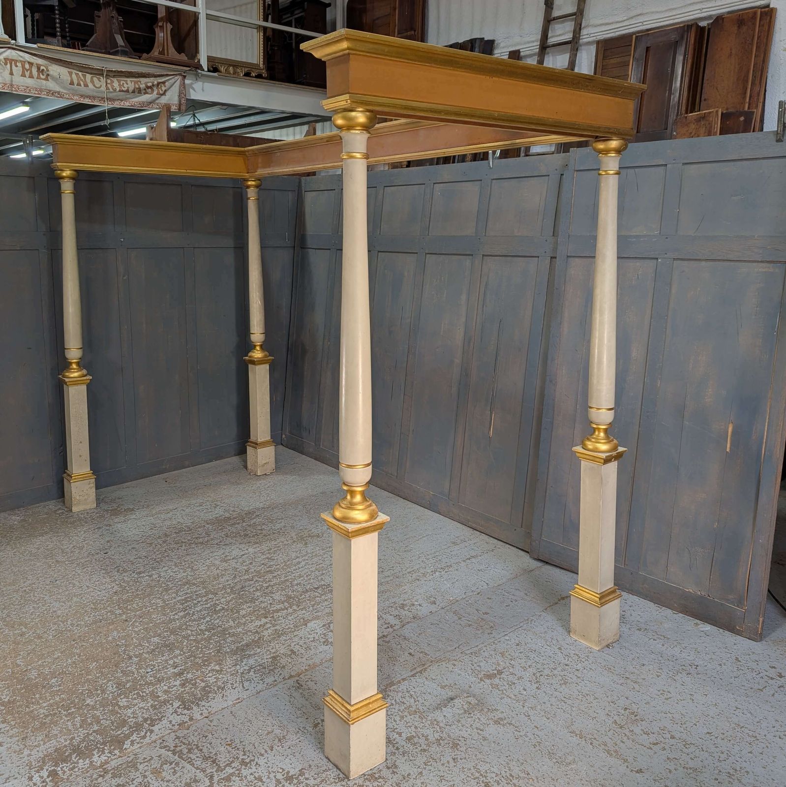 photo furniture Rare Church Baldacchino Altar Canopy Canopy Of State
