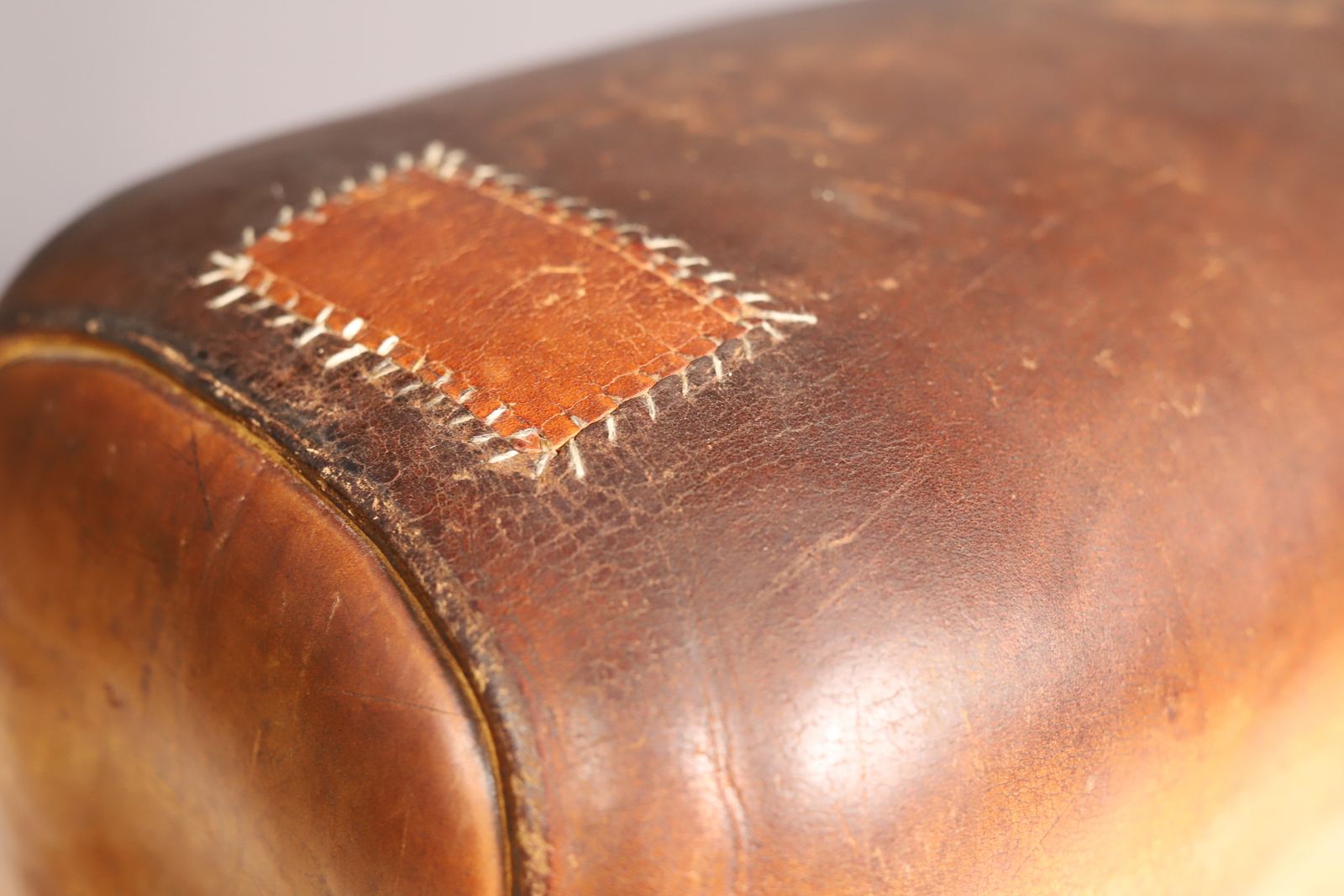 Gymnastic Leather Pommel Horse, Czechoslovakia, 1950’s photo 1217.0