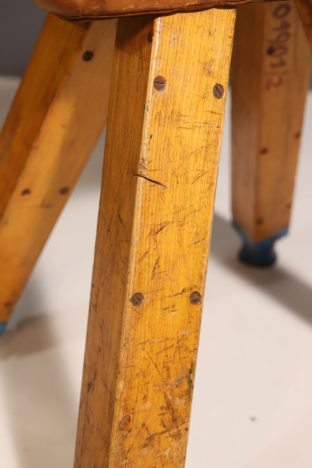 photo furniture Gymnastic Leather Pommel Horse, Czechoslovakia, 1950’s