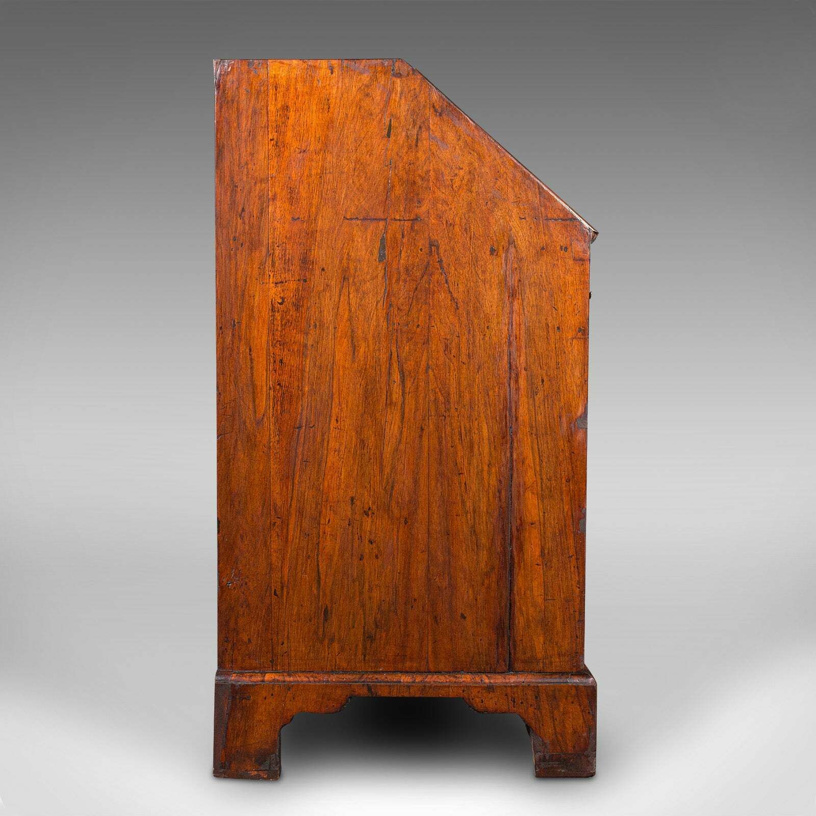 Antique Gentleman's Bureau, English, Walnut, Writing Desk, Secretaire, Georgian photo 6850.0