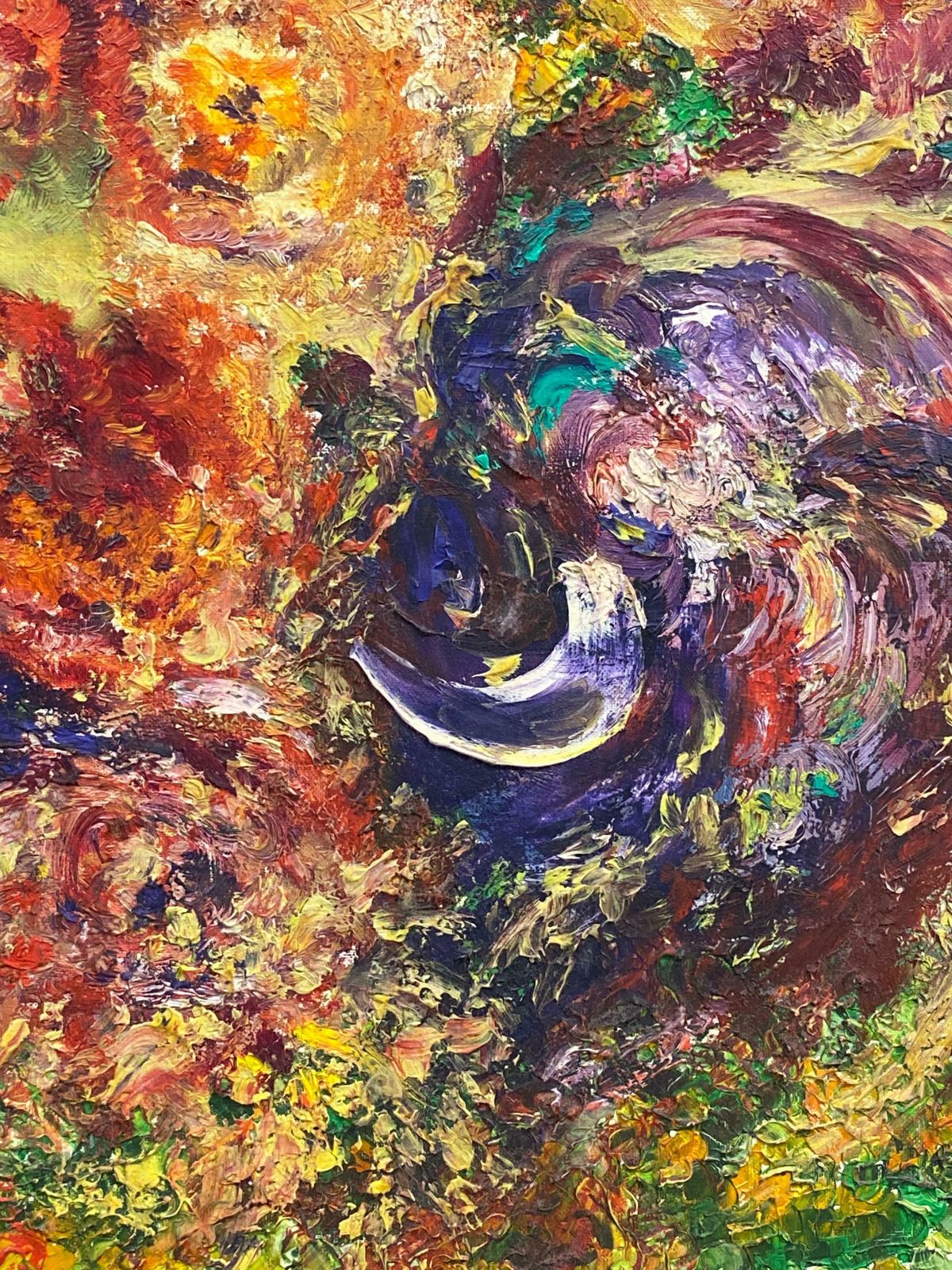 P Vilette20th Century Original French Expressionist Oil Painting Explosion Of Colours20th Century photo 765.0