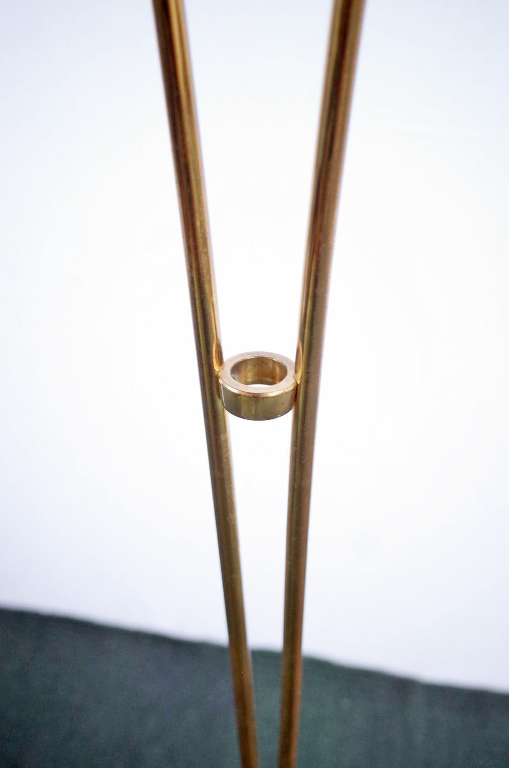Vintage Floor Lamp In Cosack Style Fiberglass Brass photo vintage