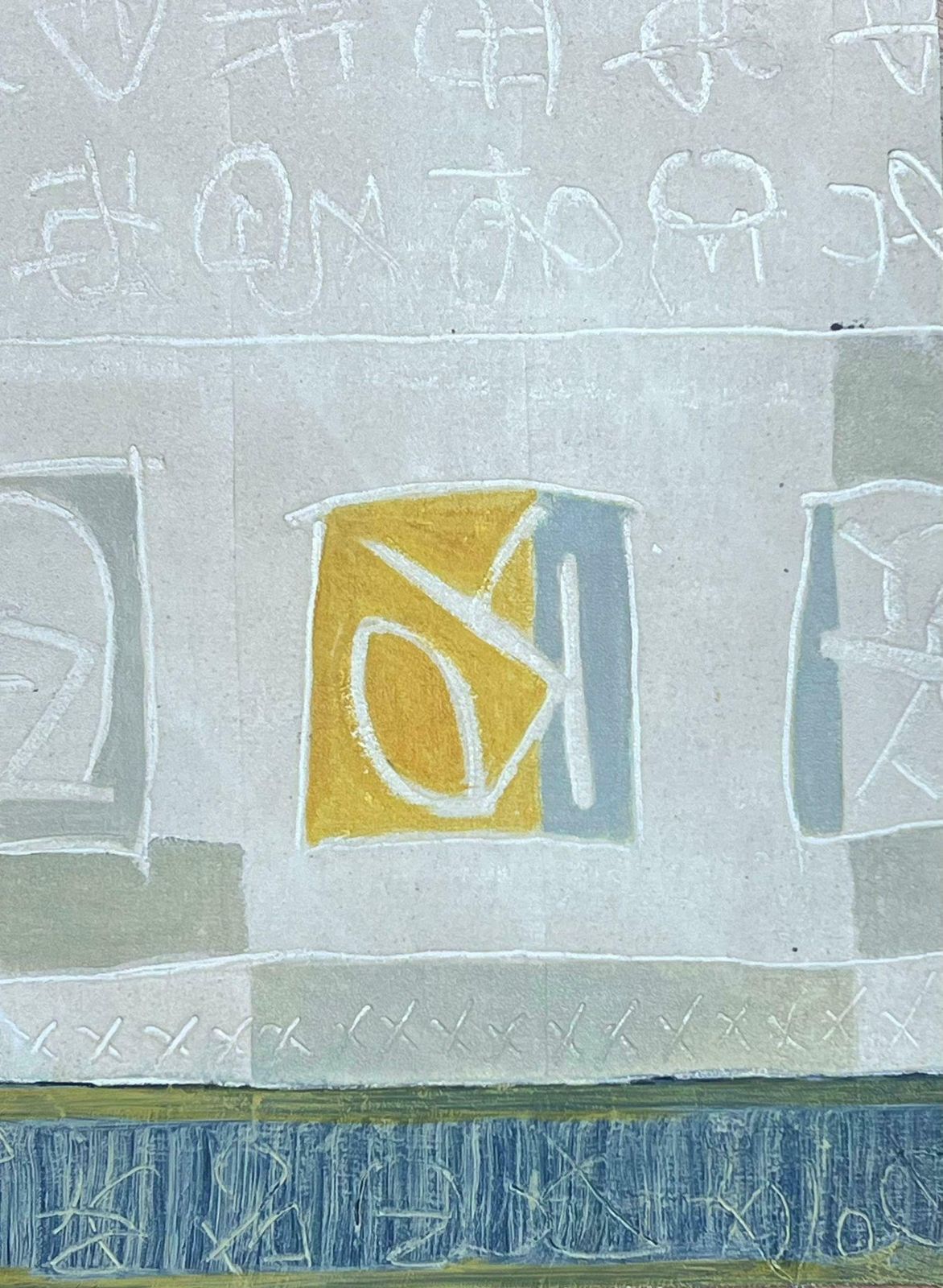 Jacques Coulais (1955 2011)french Expressionist Abstract Originalmid 20th Century photo furniture