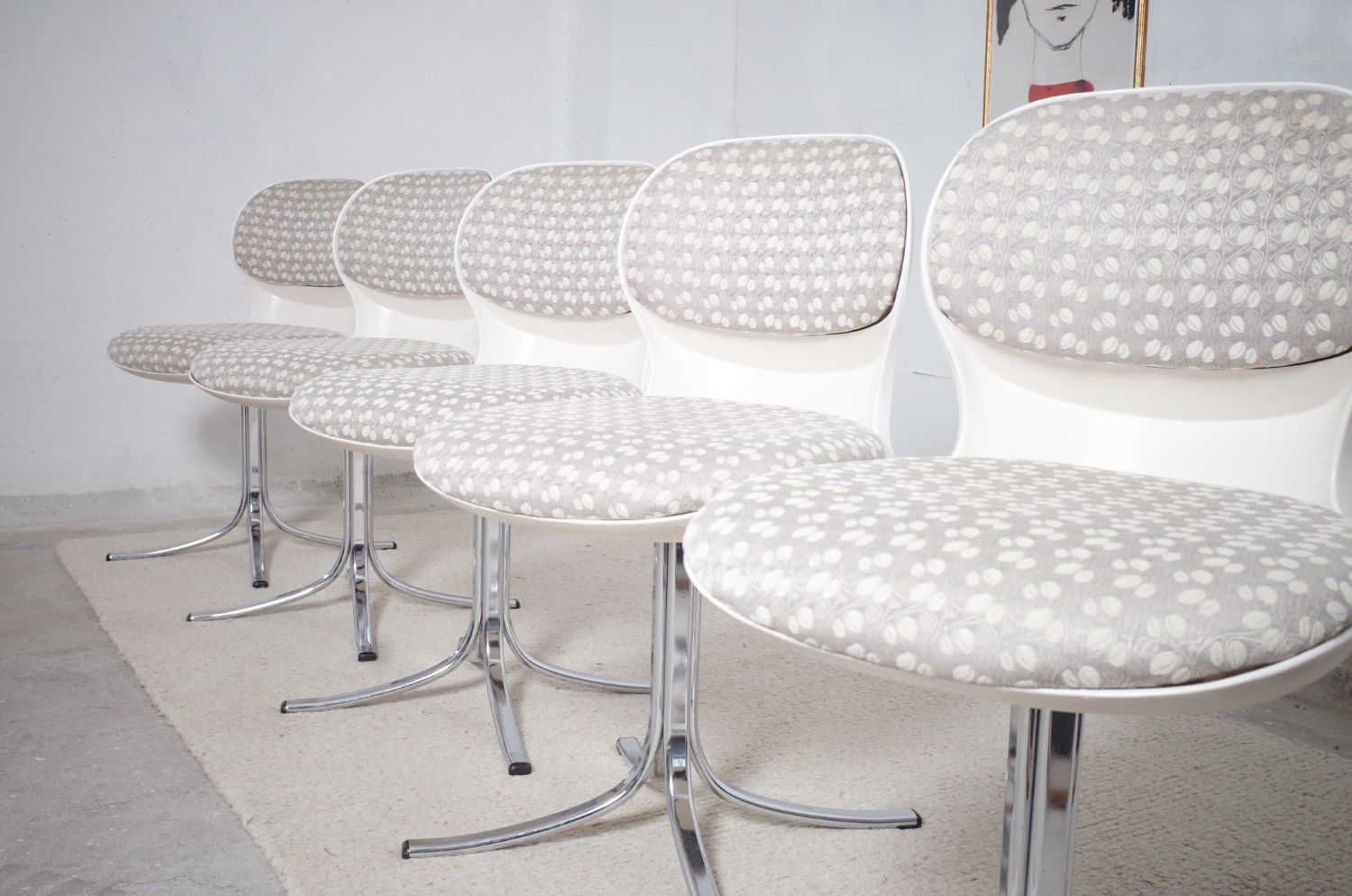 photo for sale Space Age 7105 Chairs By Stoll Giroflex From The 1970s