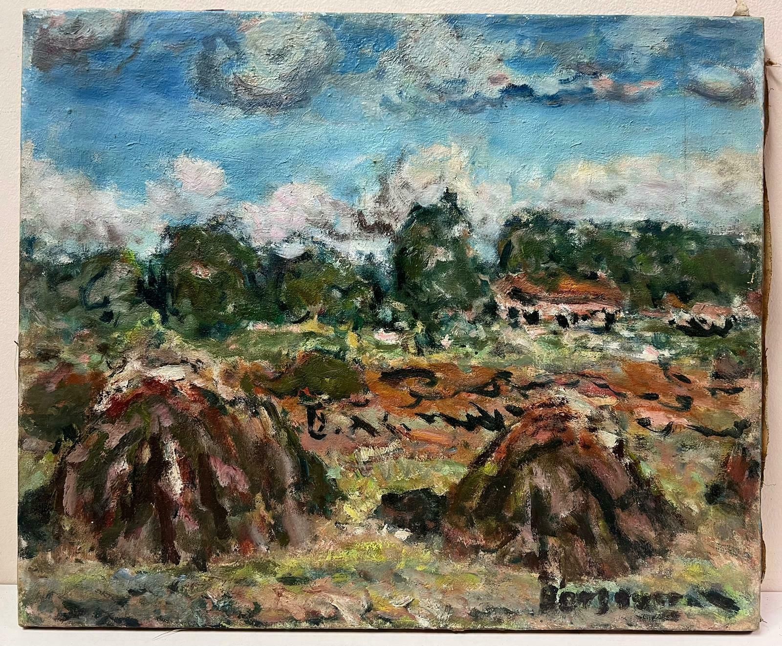 Georges Bousquaitmid 20th Century French Post Impressionist Signed Oil Mud Bails French Valley photo furniture