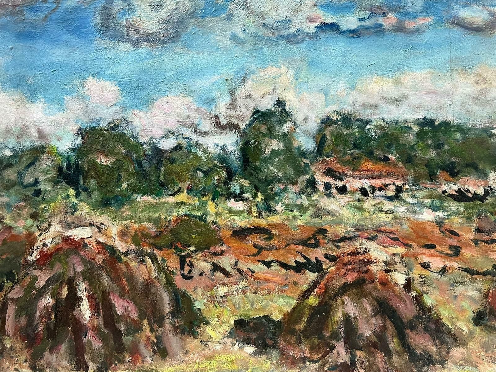 Georges Bousquaitmid 20th Century French Post Impressionist Signed Oil Mud Bails French Valley photo 357.0