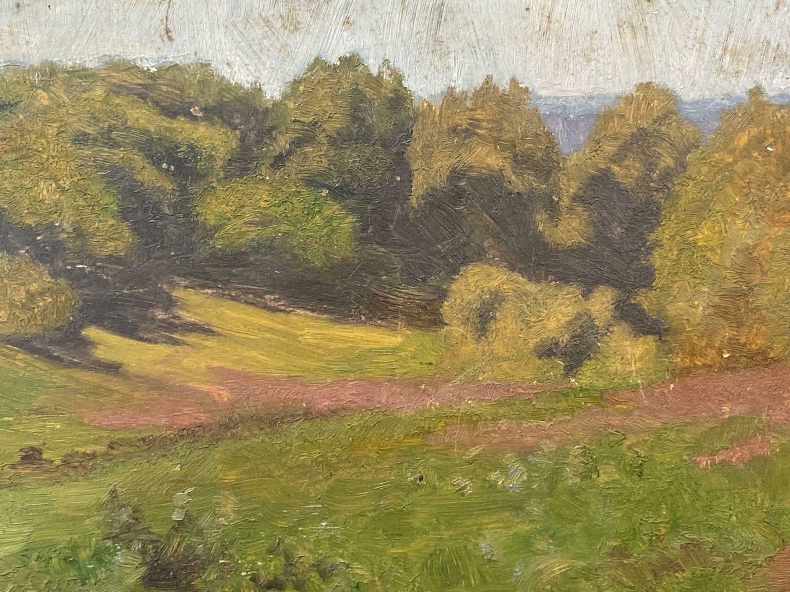 French Impressionist Impressionist Antique Painting Landscape   Through The Valley photo Art
