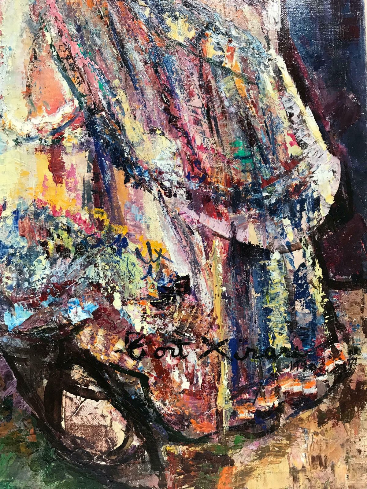 photo furniture Maria Tort Xirausigned Original Oil Painting   Lady In Hat