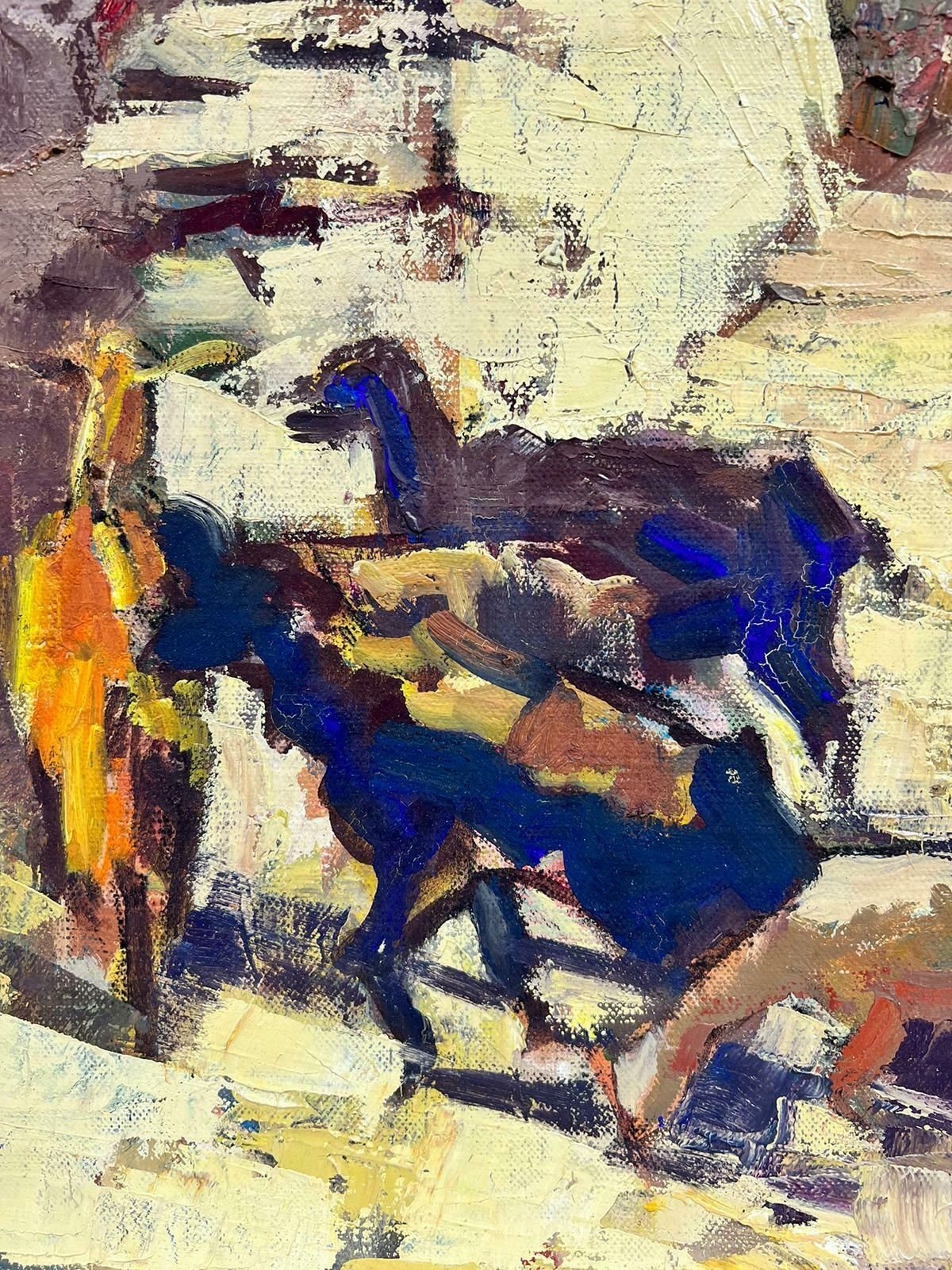 Josine Vignonherding The Fleet Of Animals French Impressionist Thick Oil Impasto1960's photo buy