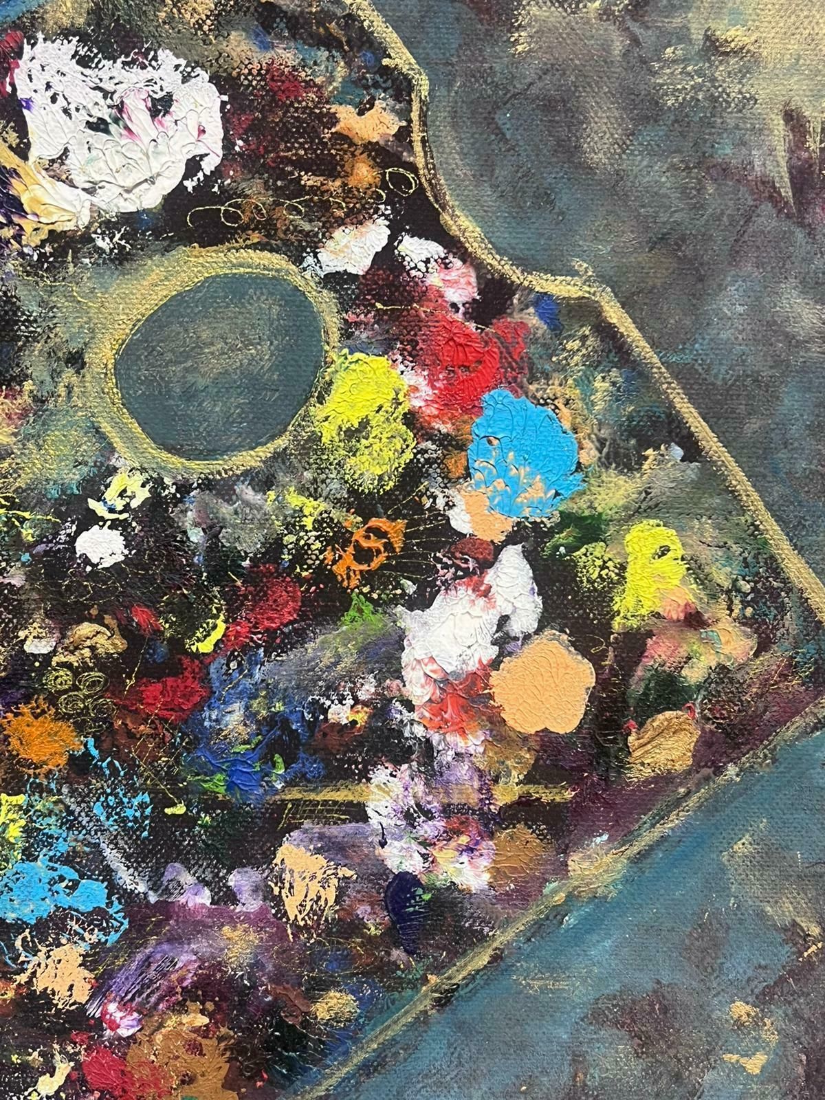 French Schoolfrench Modern Signed Oil Painting Of An Artists Palette photo buy